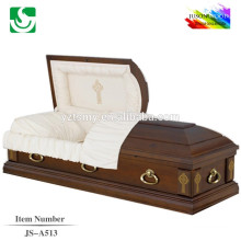 direct sale traditional walnut wood American casket